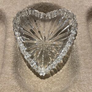 Heart-Shaped Crystal Trinket Box